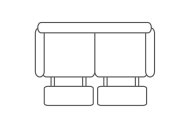 Furnico Toronto 2 Seater Sofa