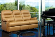 Keswick 3 Seater Recliner Leather Sofa