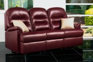 Keswick 3 Seater Fixed Leather Sofa