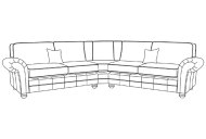 Dalton XL Corner Group Standard Back - Line Art