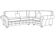Dalton Corner Group Sofa Standard Back - Line Art