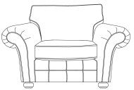 Dalton Love Chair - Line Art