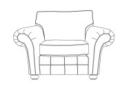 Dalton Armchair - Line Art