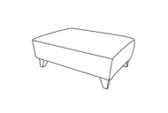 Dalton Designer Footstool - Line Art