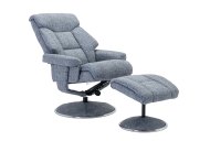 Biscay Swivel Recliner & Footstool - Lisbon Marine