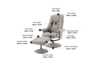 GFA - Global Furniture Alliance Denbigh Swivel Recliner & Footstool