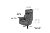 GFA - Global Furniture Alliance Hollister Zero Gravity Power Swivel Recliner