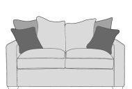 Cleveland 2 Seater Sofa Pillow Back - Line Art