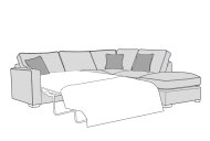 Cleveland Corner Chaise Group Including Sofabed Standard Back - Line Art