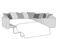 Cleveland Corner Group Including Sofabed Pillow Back - Line Art