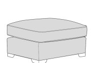 Cleveland Large Footstool - Line Art