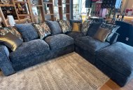 Cleveland Corner Chaise Group - Navy Gold Collection