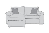 Detroit 3 Seater Sofa Reversible Chaise - Line Art