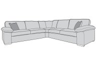 Detroit XL Corner Group Sofa - Line Art