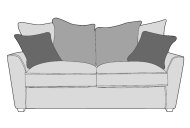 Favaro 2 Seater Pillow Back - Line Art