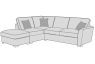 Favaro Corner Chaise Group Standard Back - Line Art