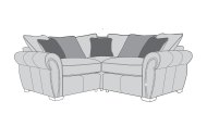 Flariz Small Corner Group Sofa Pillow Back - Line Art