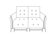 Bolero Small Loveseat Powered - Line Art