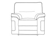 Piazza Armchair - Line Art