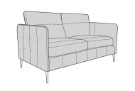 Walton Leather 3 Seater Sofa - Line Art