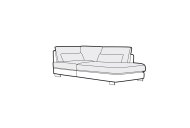 Brennan Chaise Sofa (Freestanding) - Line Art
