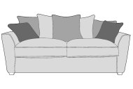 Wickham 3 Seater Sofa Pillow Back