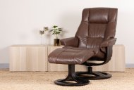 Malibu Swivel Recliner With Footstool