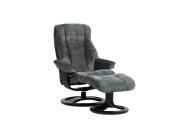 Couch & Co Malibu Swivel Recliner with Footstool