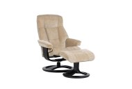 Couch & Co Malibu Swivel Recliner with Footstool