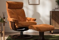 Couch & Co Watson Swivel Recliner with Footstool