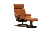 Couch & Co Watson Swivel Recliner with Footstool