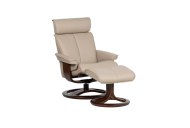 Couch & Co Watson Swivel Recliner with Footstool