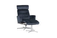 Couch & Co Reeves Swivel Recliner with Footstool