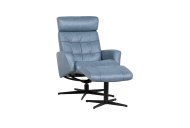Couch & Co Reeves Swivel Recliner with Footstool