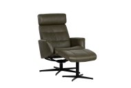 Couch & Co Reeves Swivel Recliner with Footstool