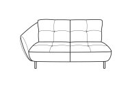 Sorrento Loveseat 1 Arm LHF