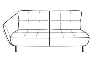 Sorrento 3 Seater Sofa 1 Arm LHF