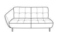 Sorrento 2 Seater Sofa 1 Arm LHF