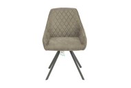 Bailey Swivel Chair Front View - Grey
