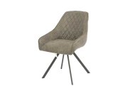 Bailey Swivel Chair Angled - Grey