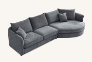 Rockwell Corner Chaise - Charcoal