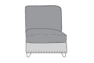 Westmore Armless Unit Standard Back