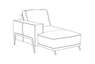 Kurtis - Chaise Unit Small (1 Arm)