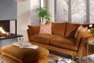 Ertha Extra Large Sofa & Stool - Dusk Marmalade