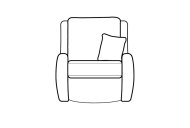 Perdy High Back Swivel Chair - Line Art