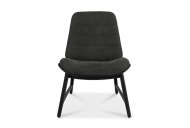 Vinny Accent Chair Front View - Dark Grey