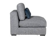 Hoffman Armless Sectional Side View - Blue
