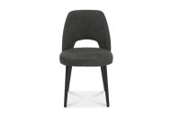 Vinny Dining Chair Front View - Dark Grey