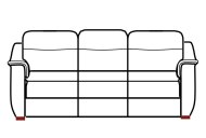 Palma 3 Seater Large Sofa - Line Art