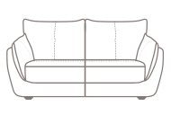 Corato 3 Seater Sofa - Line Art